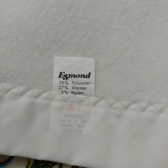 Vintage Baby Blanket White "Mini Bear" by Bunny Esmond NEW IN PACKAGE 36"x50" - Picture 8 of 16